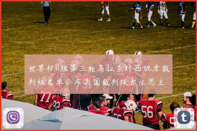 世界杯H组第三轮乌拉圭对西班牙裁判组名单公布美国裁判埃尔法思主裁判